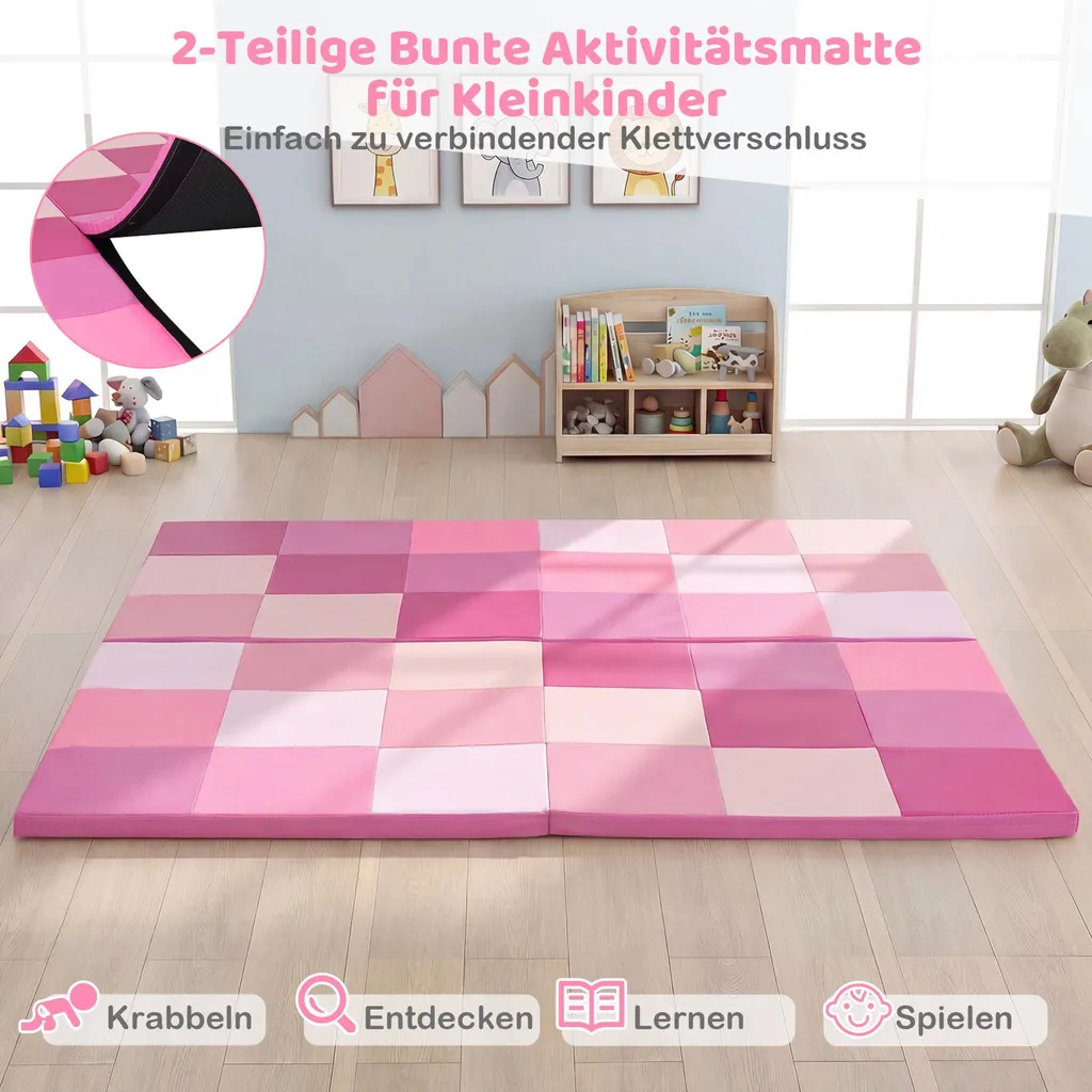 Tapis de jeu imperméable et facile à nettoyer pour bébé - 4