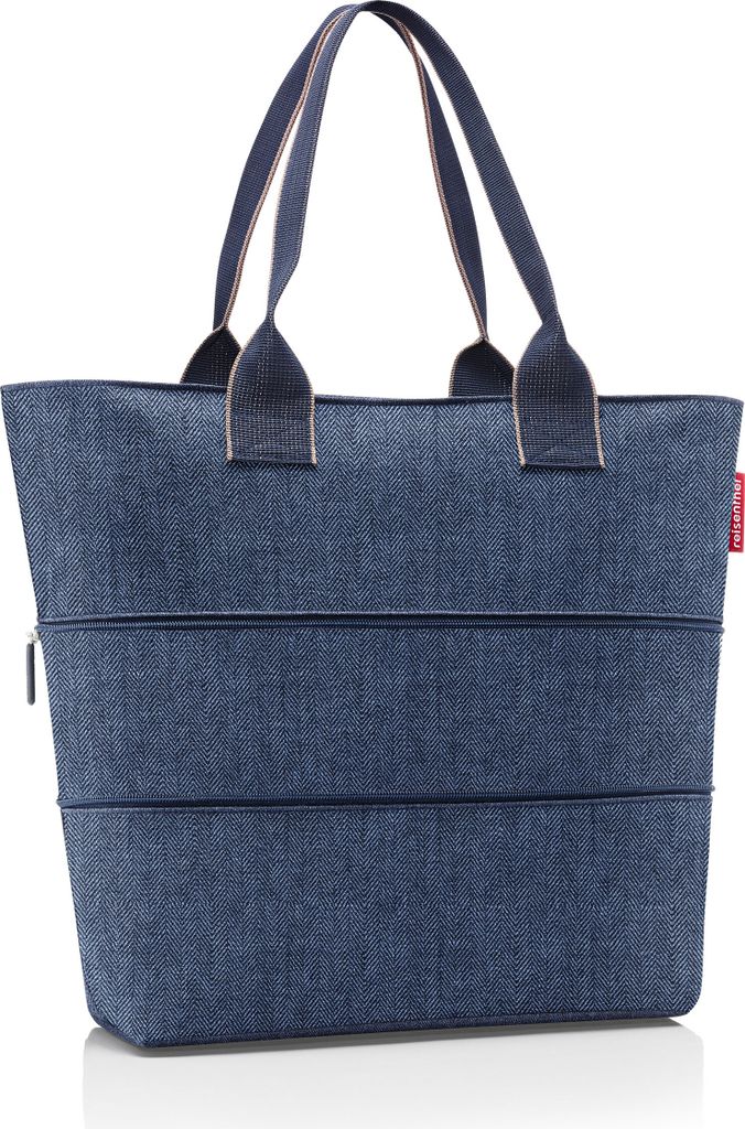 reisenthel Shopper e1 Herringbone Dark Blue dunkelblau Produktbild 