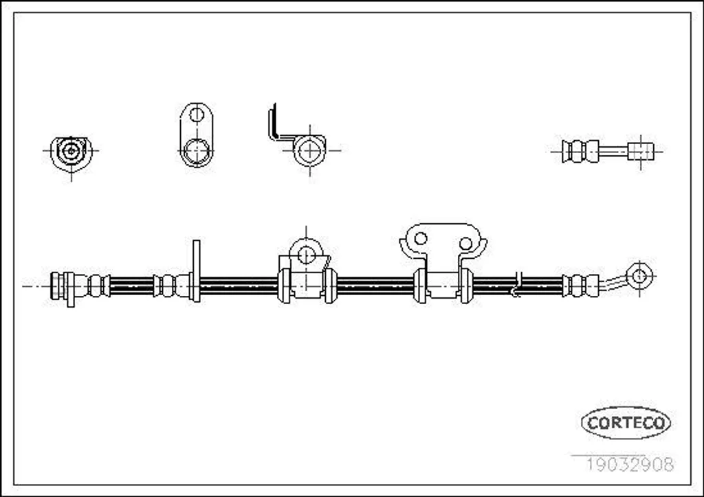 Réparer fuite de frein Honda Legend avec le flexible CORTECO 19032908