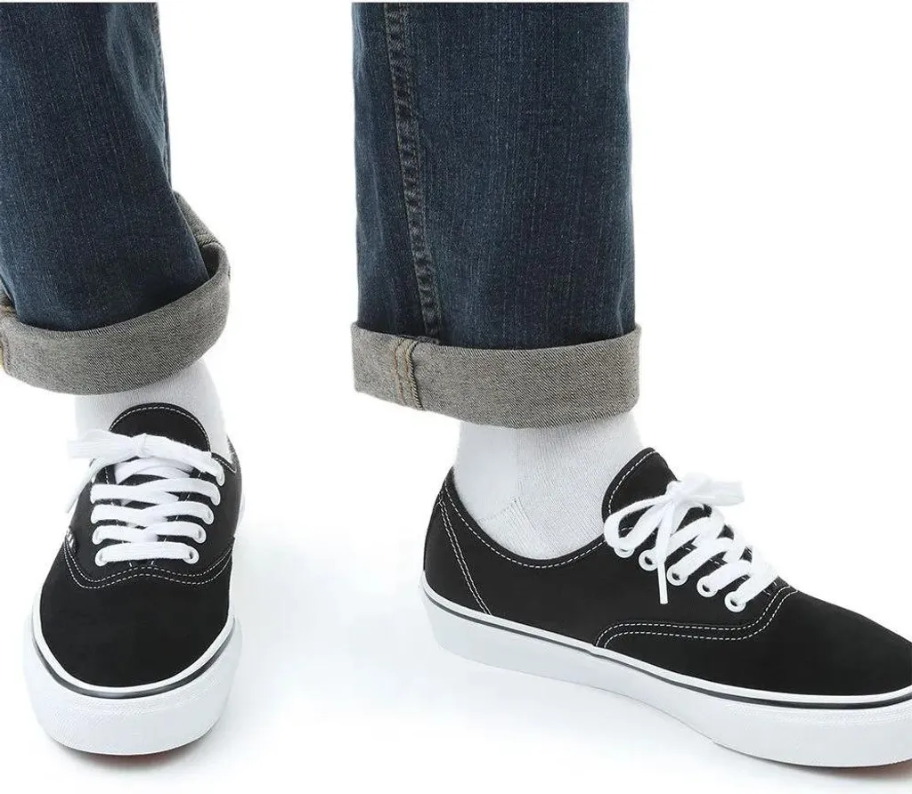 Vans Skate Authentic Noir/Blanc 42,5 - Chaussures de Skate Durables - 6