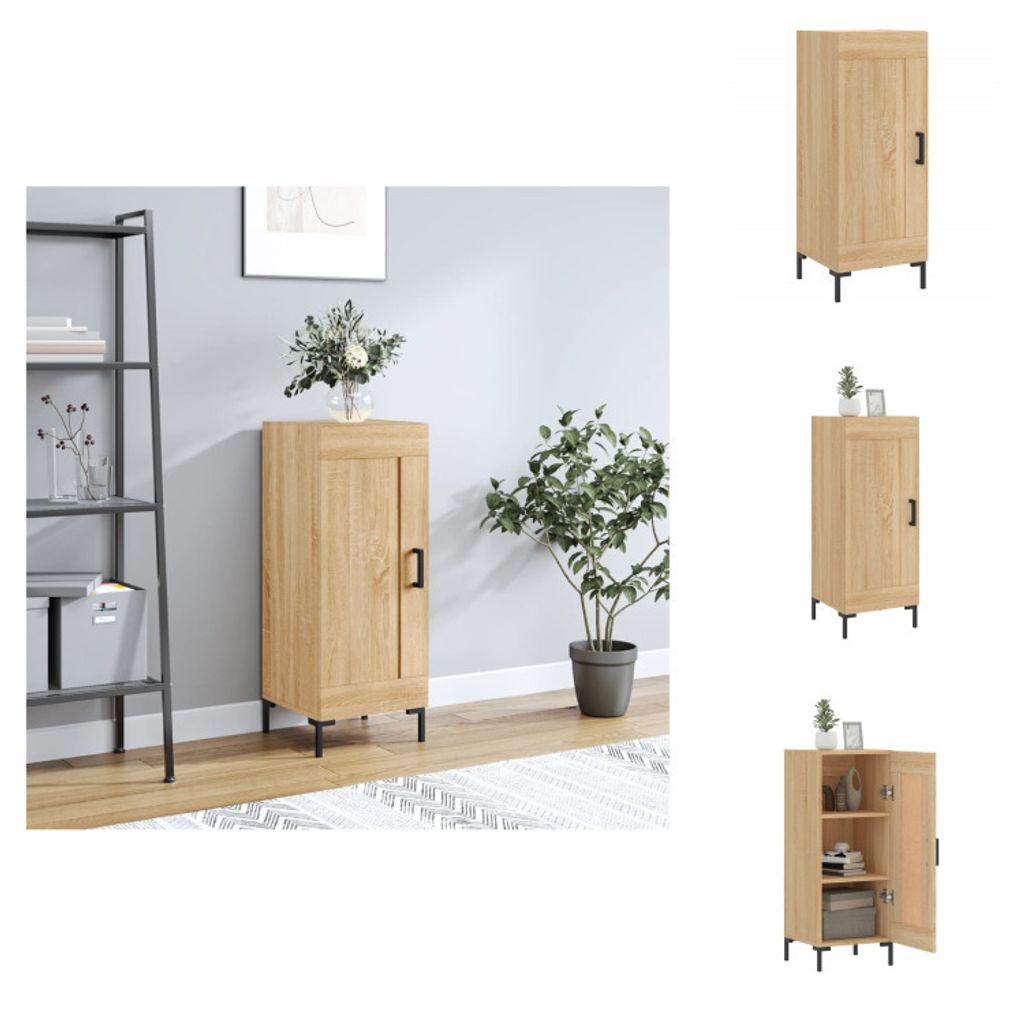vidaXL Sideboard Sonoma-Eiche 34,5x34x90 cm Holzwerkstoff - Sideboards