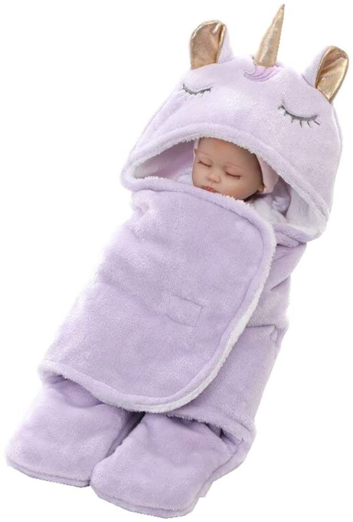 Neugeborenes Baby Weich Warm Wrap Decke Swaddle Wickeldecke für 0-12 Monat Baby 