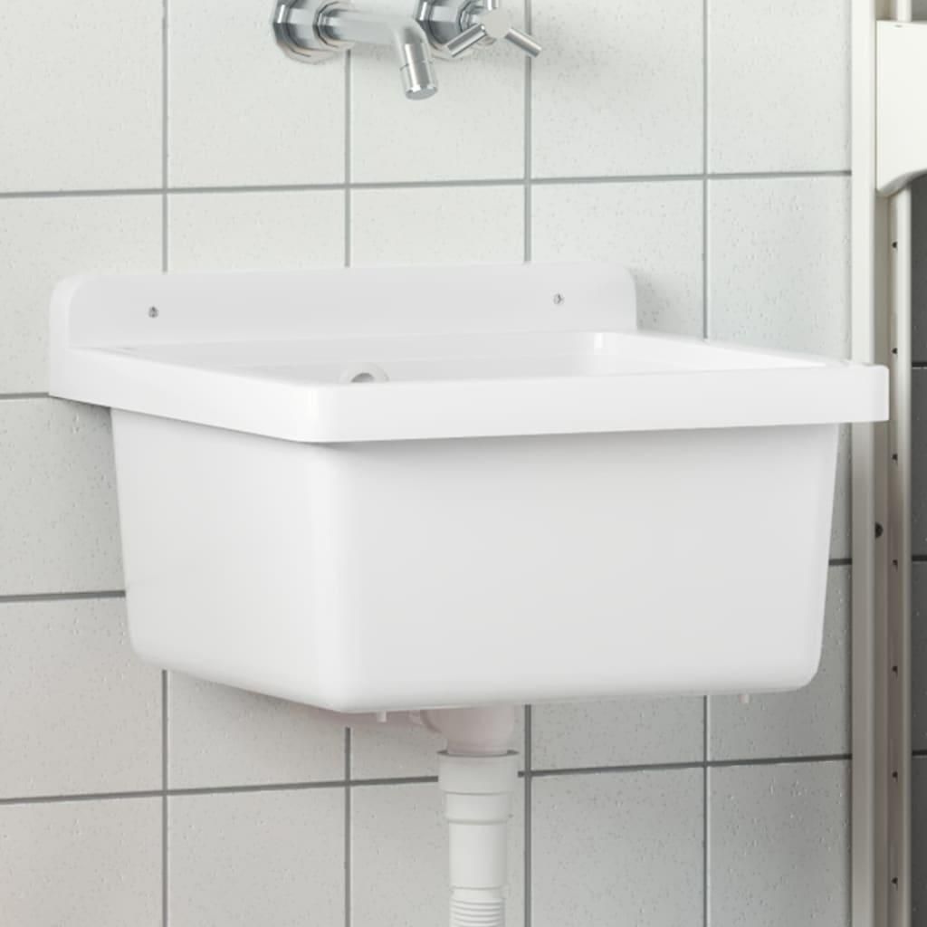 Vidaxx Wandwaschbecken 40x40x24 cm Harz weiß Produktbild 