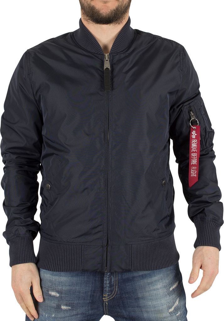 Alpha Industries Herren MA-1 TT Bomberjacke, Blau Small