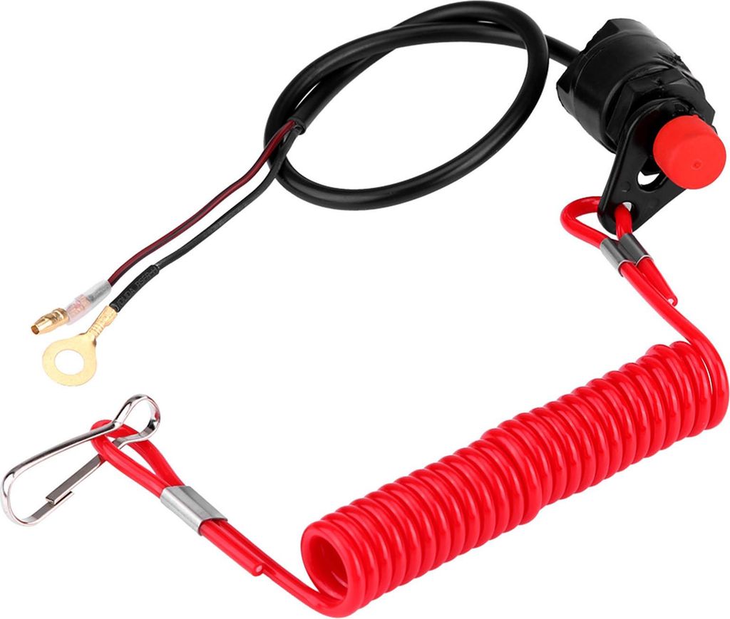 Motor -Kill -Schalter, Außenborder -Sicherheitsbindungs -Kunststoff -Lenkermontage mit für Rasenmäher Motorrad