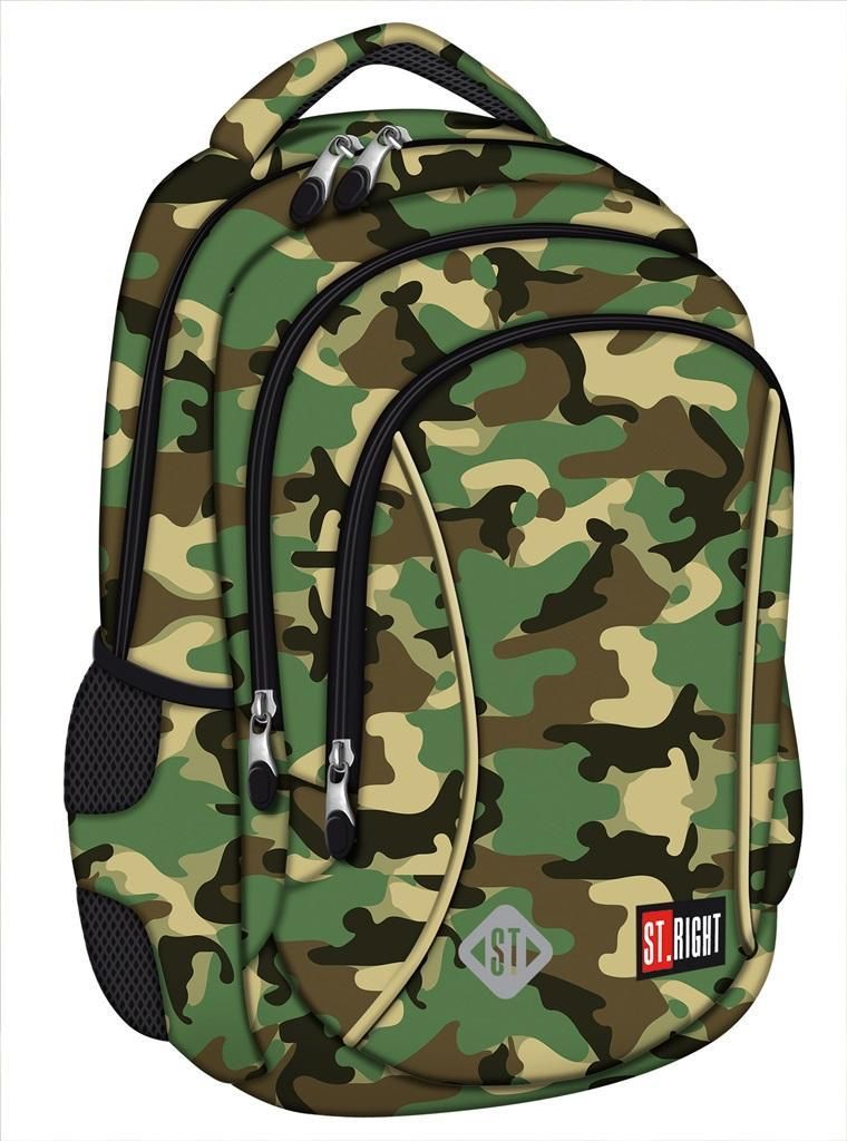 Kinder Schulrucksack Schulranzen Camouflage ST.RIGHT Jungen Produktbild 