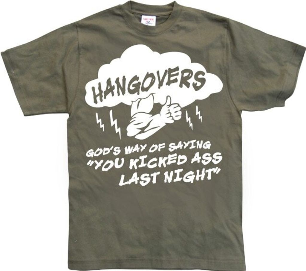 Hangovers - Gods Way - X-Large - Olive