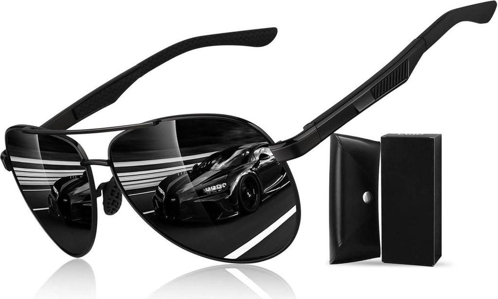 CGID Herren Pilotenbrille Polarisiert UV400 mit Al-Mg Produktbild 