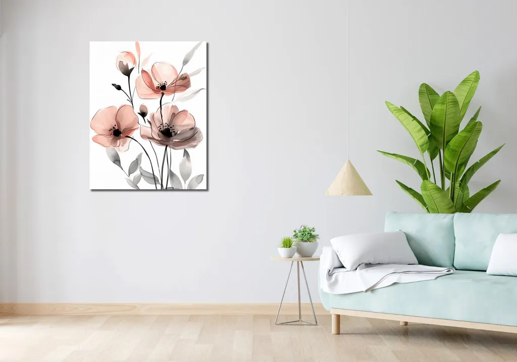 Tableau déco Une vision délicate 70x90 cm - Impression d'art murale chic - 2