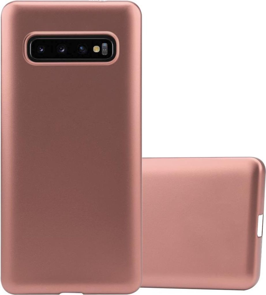 Cadorabo Schutzhülle für Samsung Galaxy S10 4G Hülle in Rosa Handyhülle TPU Silikon Etui Cover Case