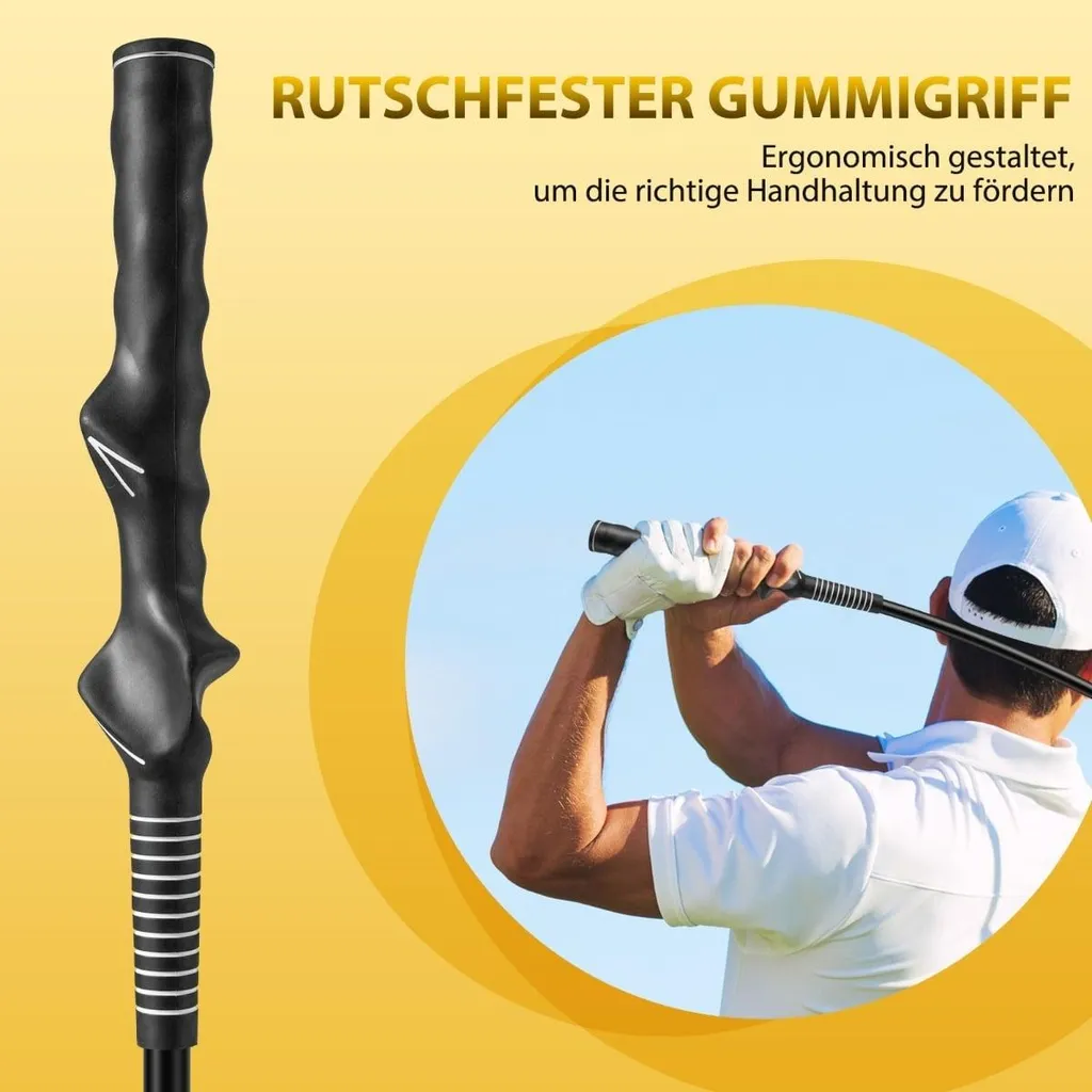 Bâton d'échauffement Golf Swing Trainer lesté Jaune - 120cm - 4
