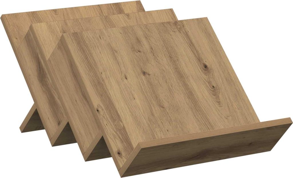 vidaXL Magazinregal Artisan-Eiche 53 x 40 x 28,5 cm Holzwerkstoff
