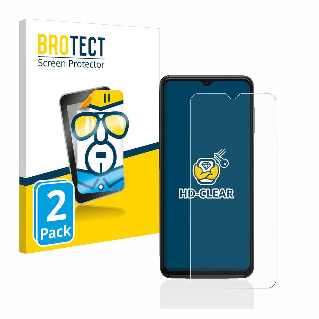2x Für Samsung Galaxy A13 5G Schutzfolie BROTECT Displayschutz Display Schutz Folie Klar Transparent