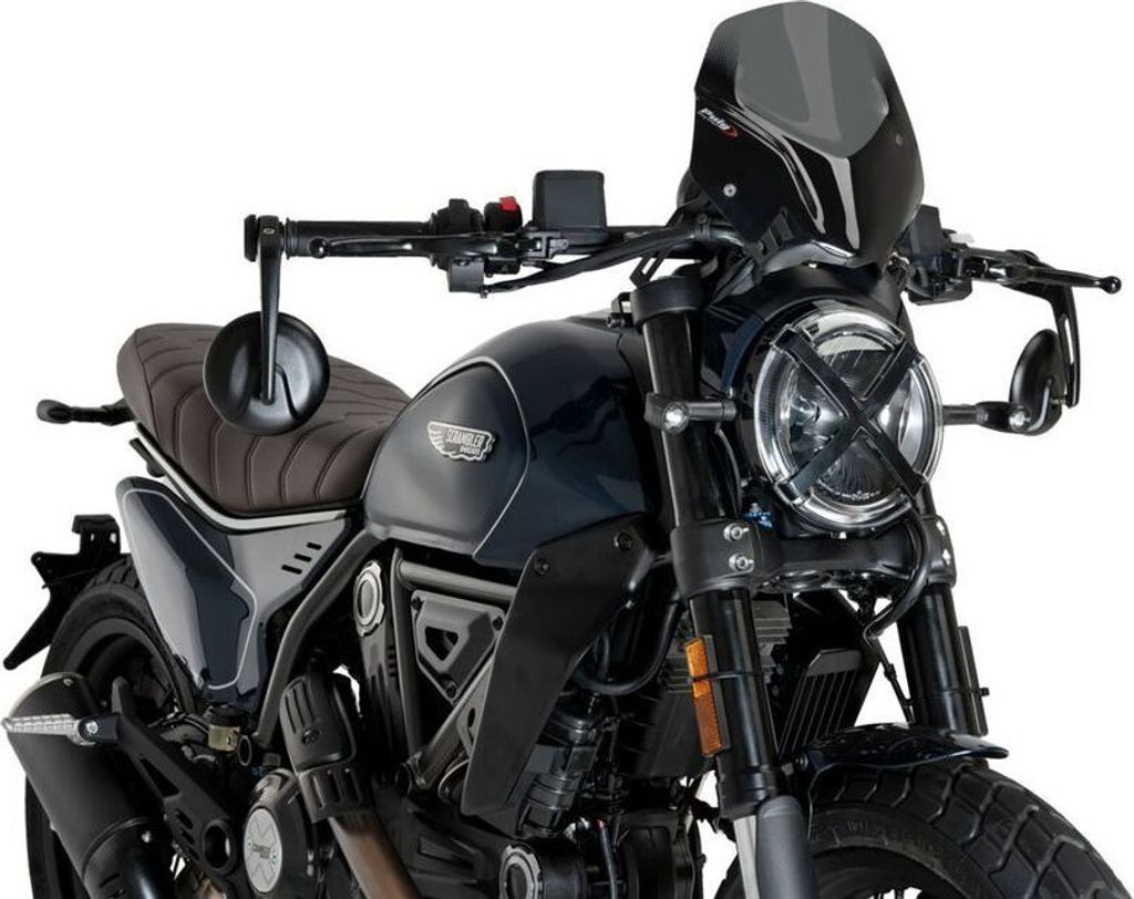 PUIG 21580F New Generation Sport passend fuer DUCATI SCRAMBLER ICON Stark getönt