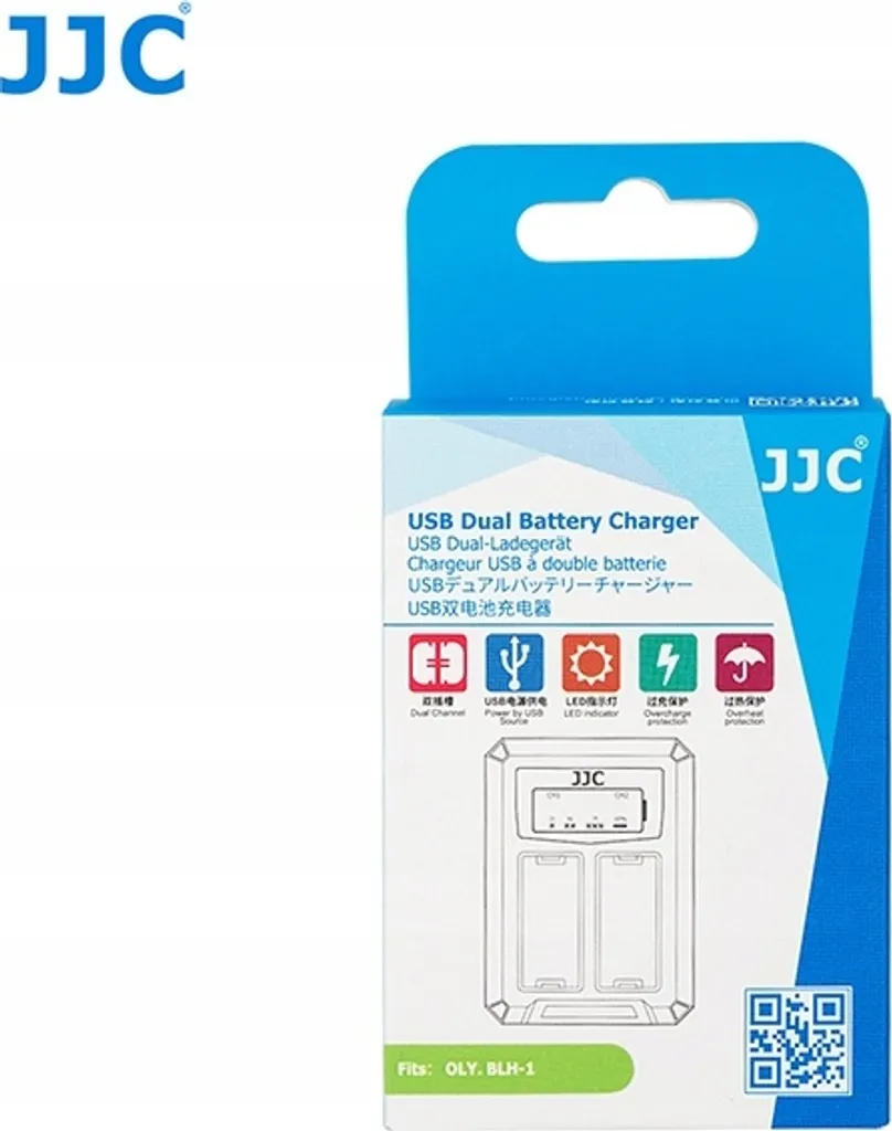 Chargeur de voyage double USB pour Olympus BLH-1 : Idéal nomade - 11