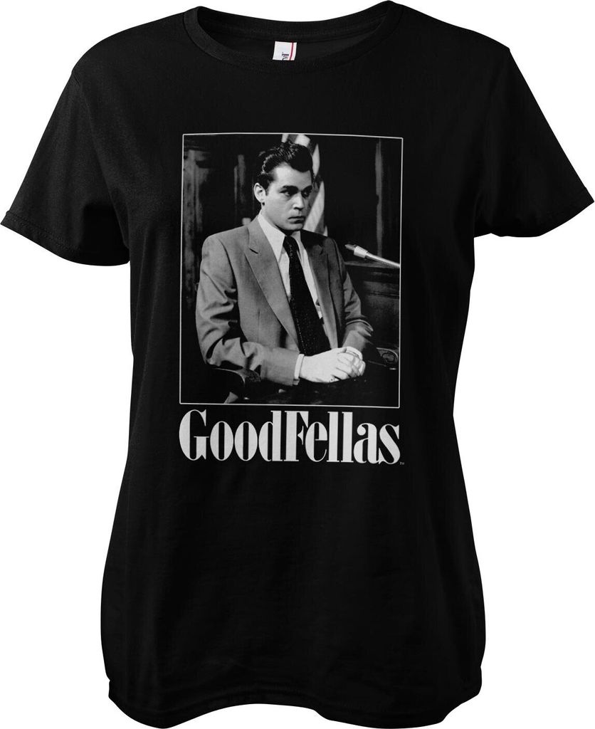 Goodfellas - Hill in Court Girly Tee - X-Large - Black