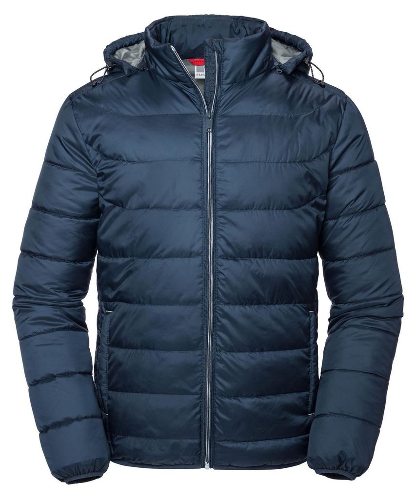 Russell - "Nano" Steppjacke mit Kapuze für Herren LT4700 (4XL) (Dunkelblau)