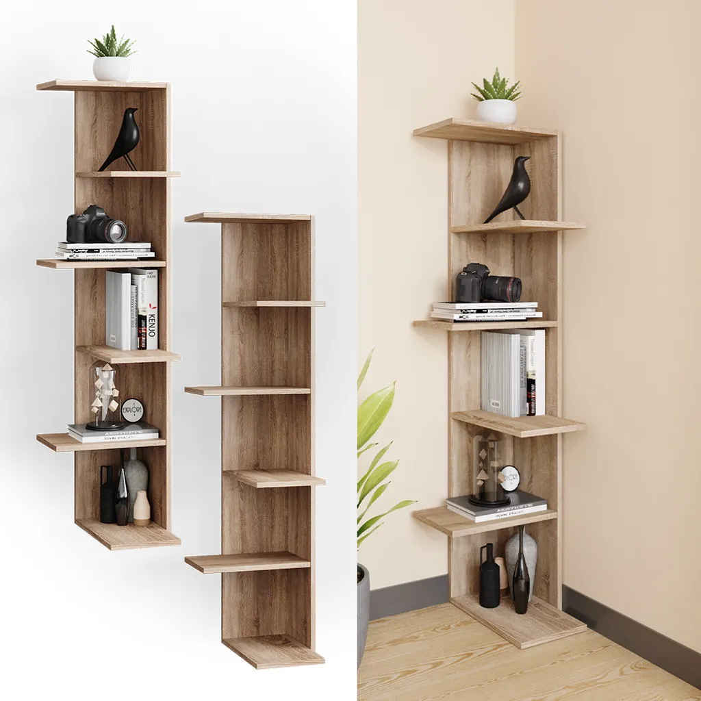Optimiser l'Espace Perdu avec l'Étagère d'Angle Sonoma Vicco 140cm