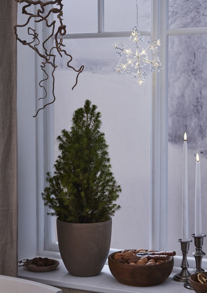 Śnieżynka wisząca biała ciepła Led ICY 16 cm na baterie Zdjęcie produktu 3