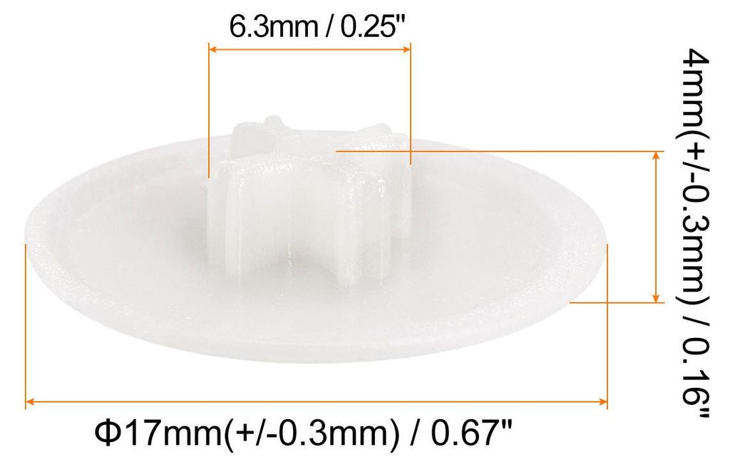 40 Stš¹ck Abdeckkappen Schrauben 17x4x6.3mm Kunststoff Schrauben Schraubenabdeckung fš¹r Kreuzschlitz Nocken Befestigungsmutter, selbstschneide...