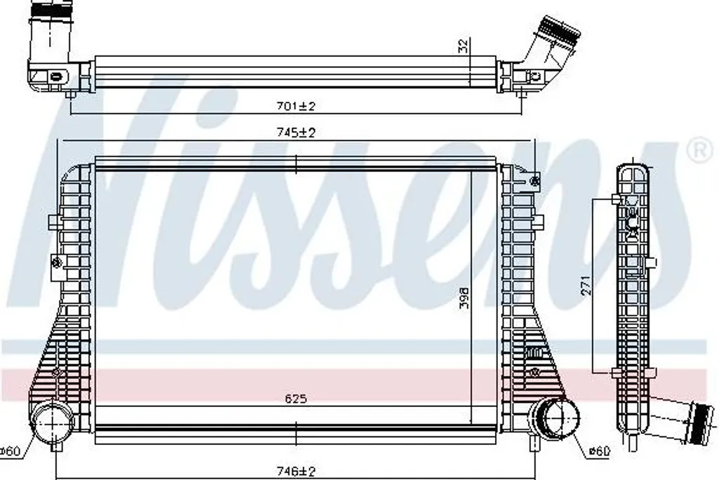 Intercooler de suralimentation pour Passat CC et Touran - Qualité OE