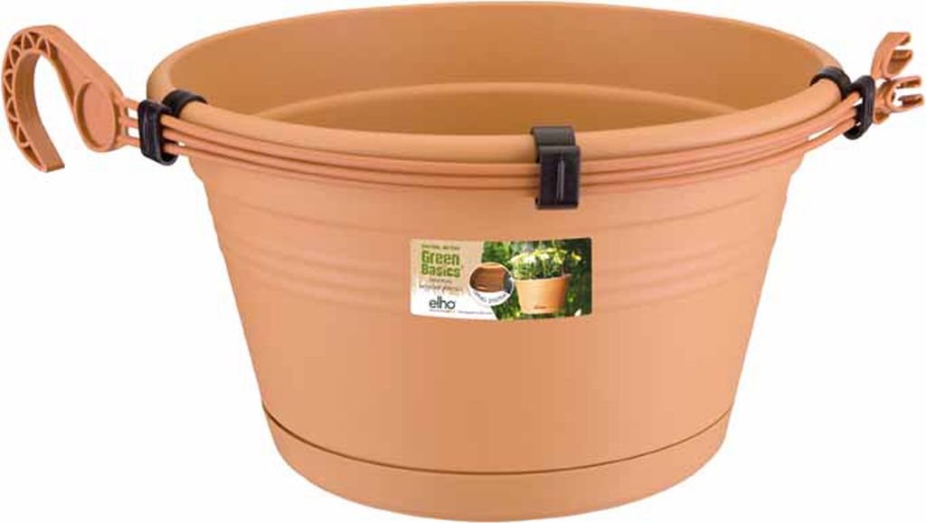 elho green basics Hängeampel 28cm - mild tonrot