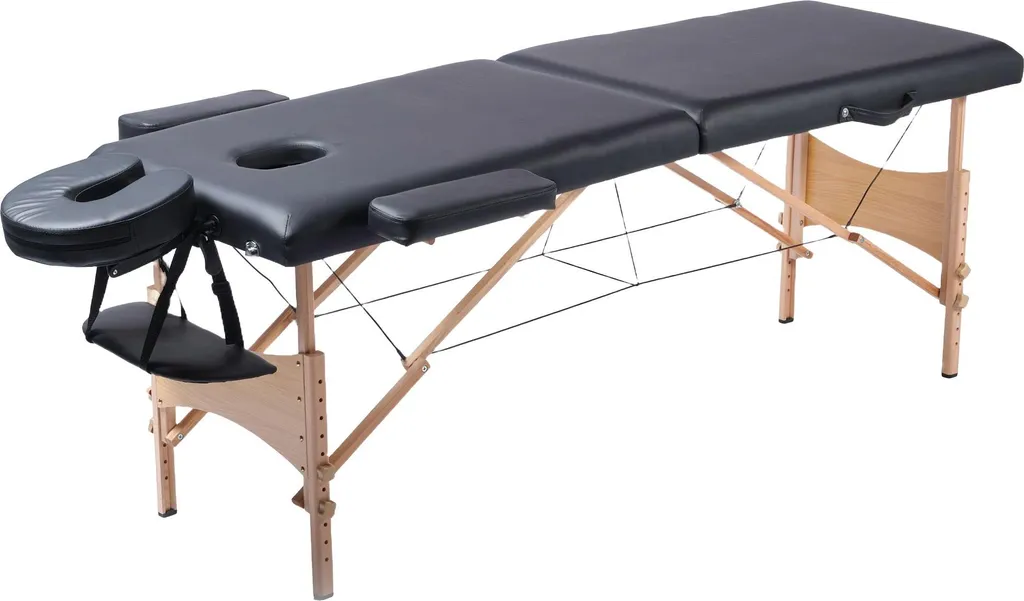 Table de massage React P200 noir stable pour éviter maux de dos