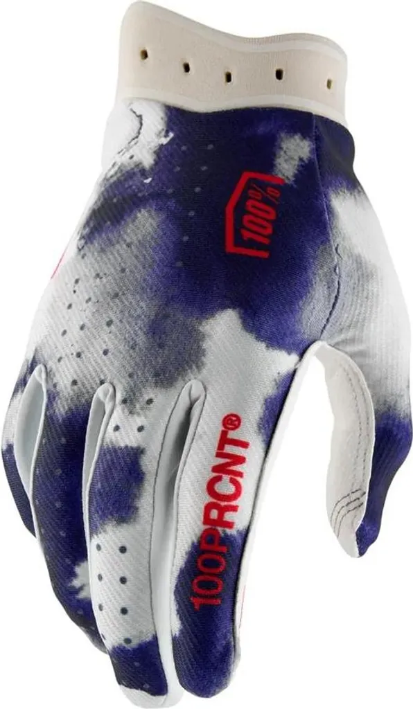 Gants 100percent Itrack Blanc XL - Gants de cross légers et précis