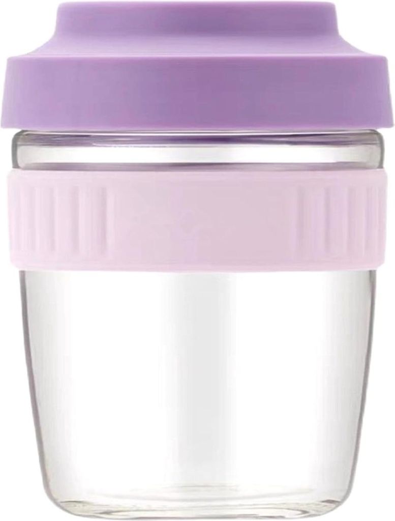 bainuote Frühstücksflasche 480 ml Joghurtbecher auslaufsicherer Frühstücksflasche mit Löffel Salatbecher Overnight Oats Becher Obstschale Lunc...