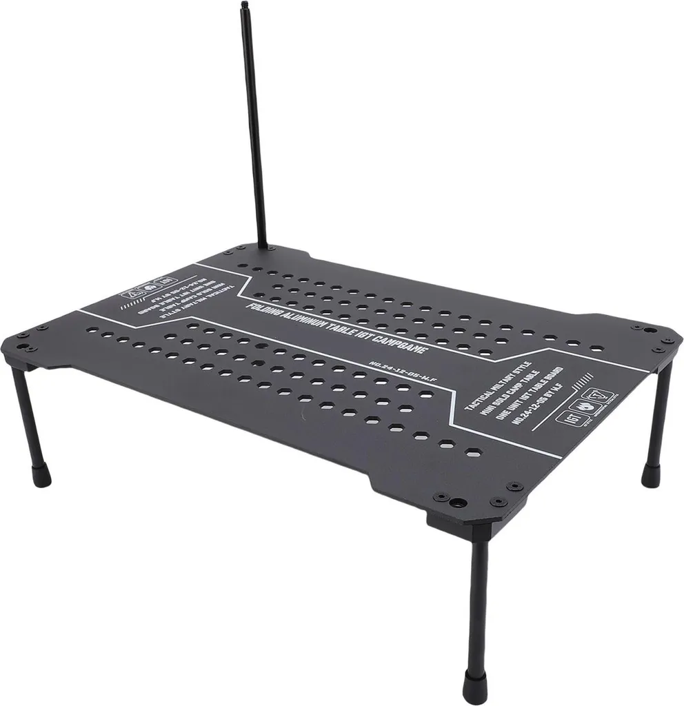 Table de Camping IGT en Aluminium - Structure Modulaire pour Barbecue - 2