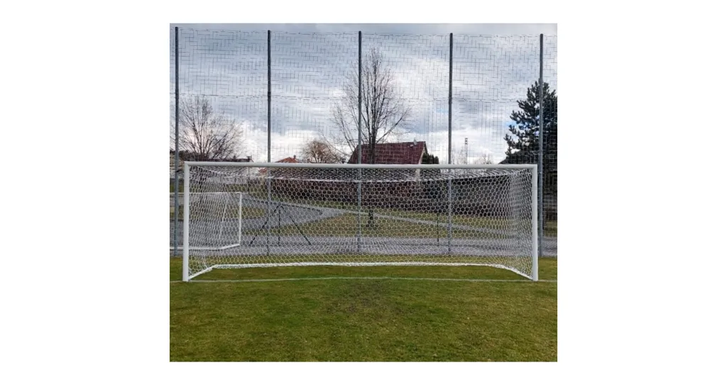 Filet de football haute résistance HEX M120 en mailles blanches