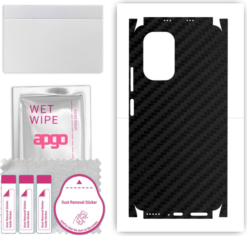 apgo Rückseite + Seiten Schutzfolie, Skin, kompatibel mit Xiaomi Mi 11X Pro, Hinten Displayschutzfolie aus Vinylfolie, kratzfest, einfache Montage...