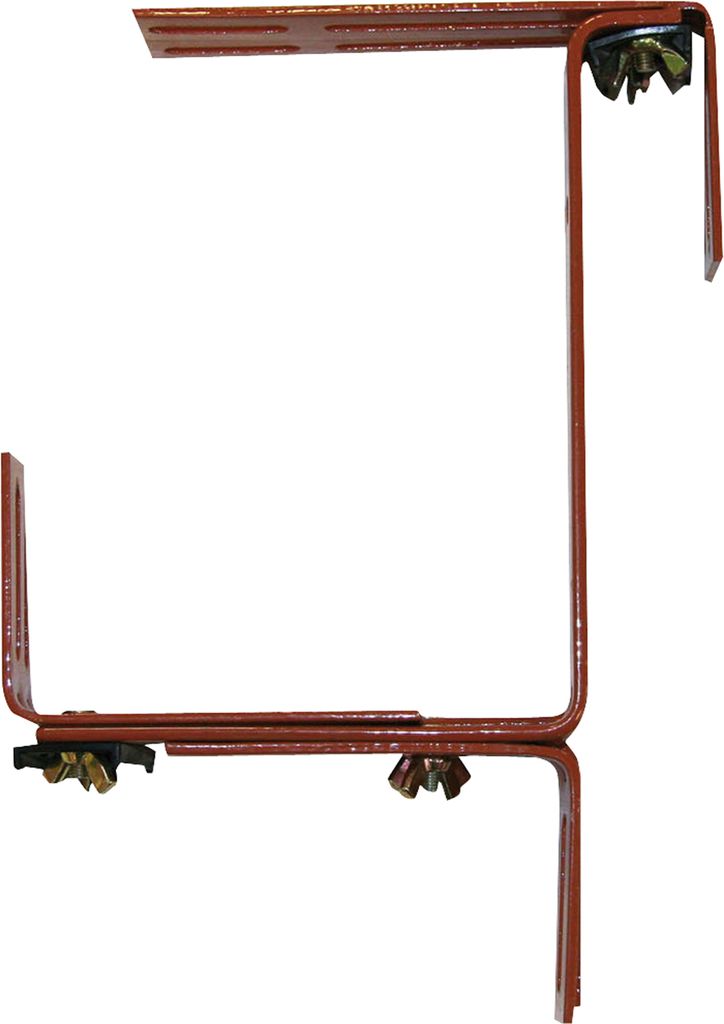 Blumenkastenhalter braun 2-fach verstel.