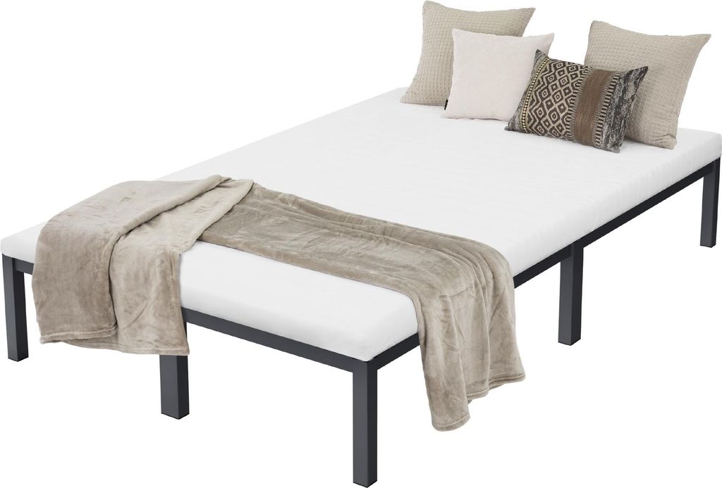 ML-Design Metallbett mit Lattenrost auf Stahlrahmen, 120x200 cm, Anthrazit