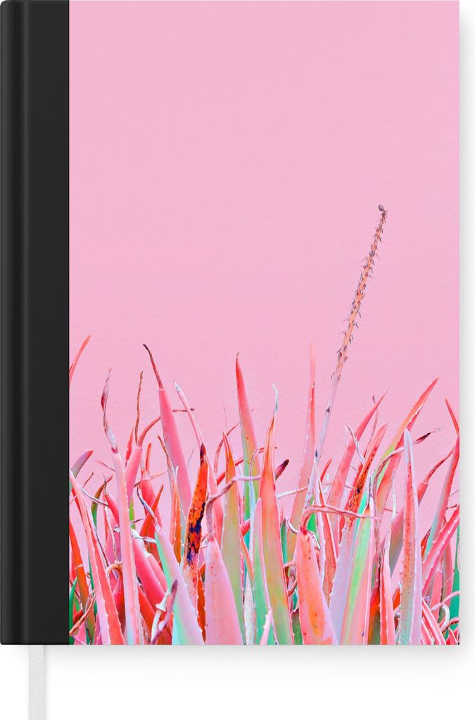 MuchoWow Notizbuch Tagebuch Haushaltsbuch Notebook A5 Sommer - Pflanzen - Pastell - Notizblock - Notizheft - Notebook - Schreibblock - Papier