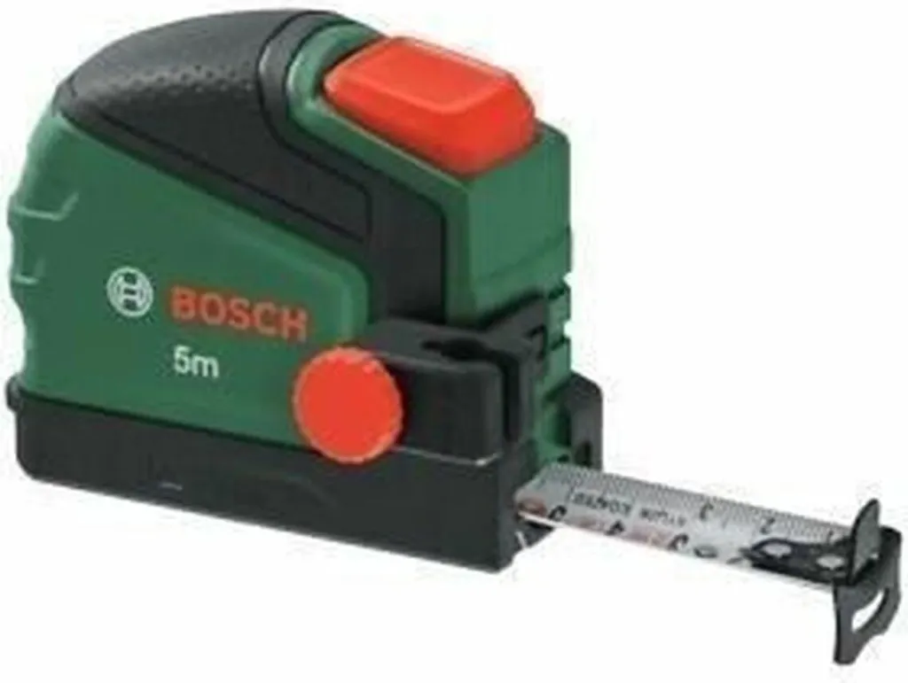 Flexomètre Bosch 5 m avec Ruban Nylon Durable - Boîtier Antichoc Noir