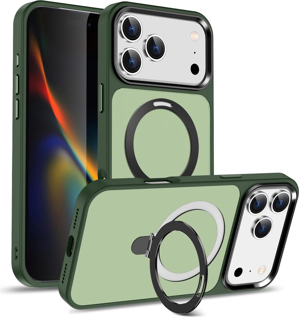 Hybrid Luxury Case für iPhone 17 Pro Hülle Magnetring für MagSafe Schutzhülle