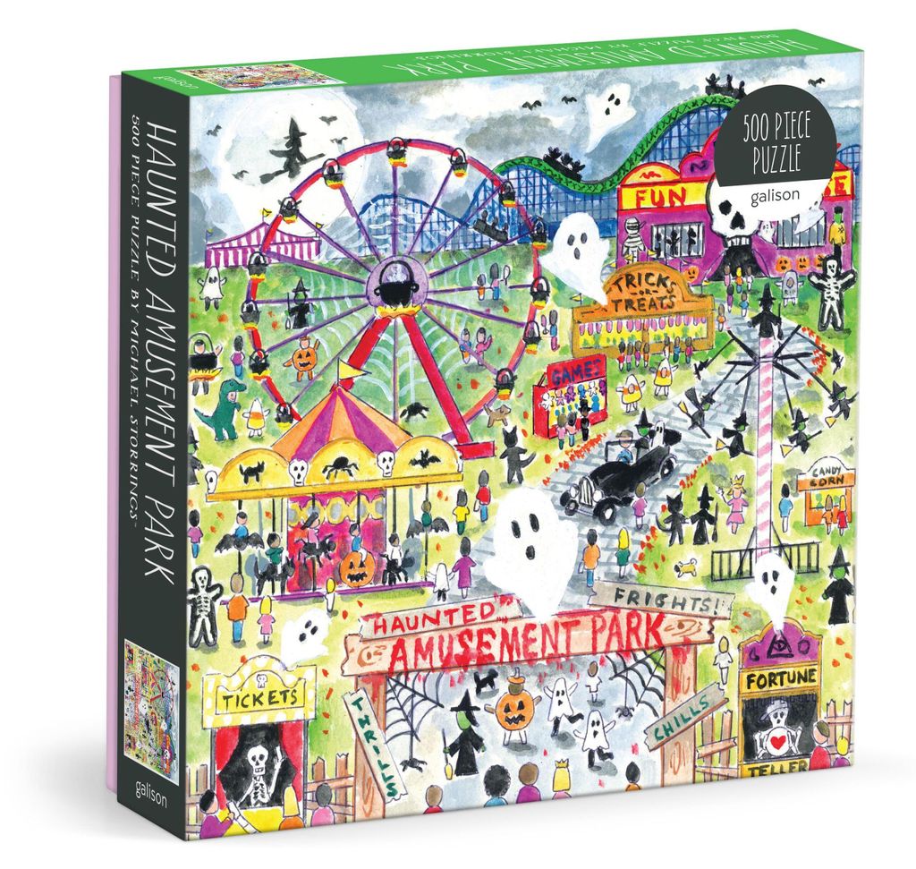 Michael Storrings Haunted Amusement Park 500 Piece Puzzle Produktbild 