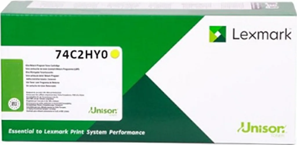 Cartouche de toner jaune Lexmark 74C2HY0 pour l'impression de bureau - 4