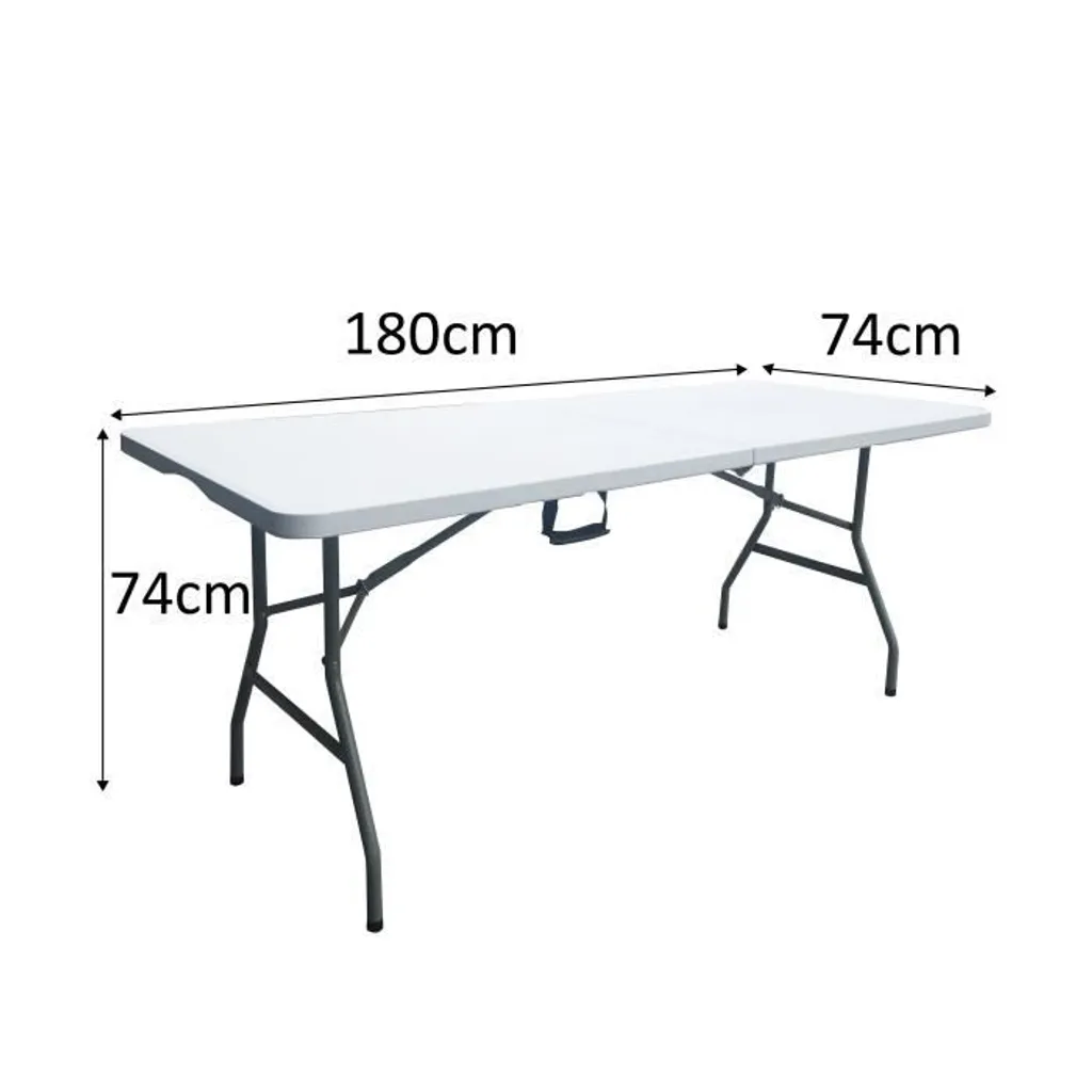 Grande table de réception pliante 180cm 8 places type buffet traiteur - 3