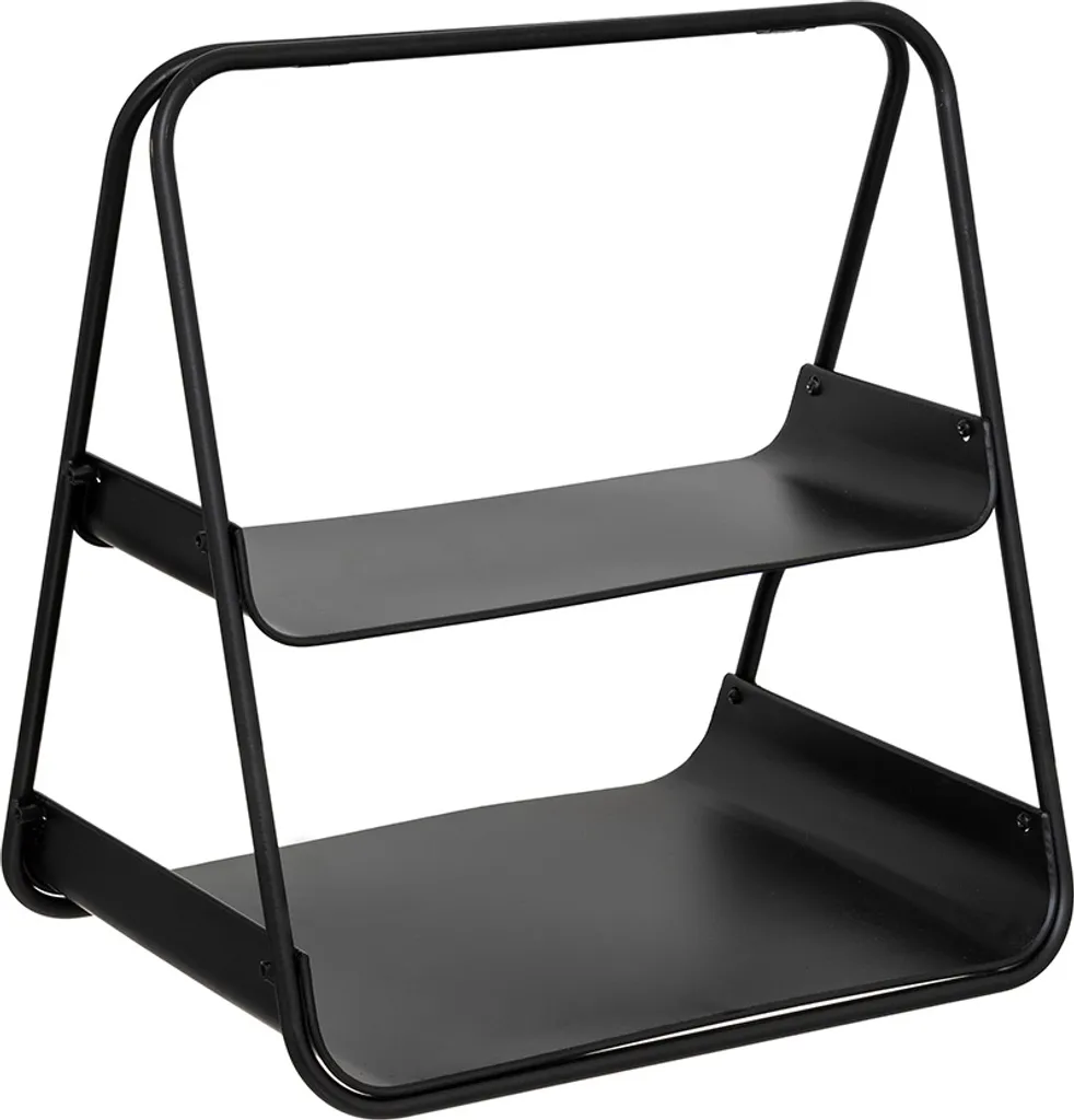 Eazy Living Cenon Noir - Étagère de Rangement en Métal au Style Loft