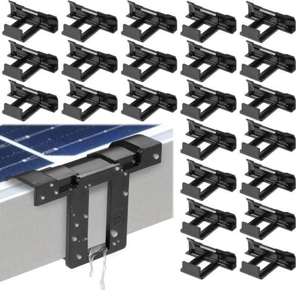 Stop à la boue sur panneaux solaires avec ces 24 clips de drainage eau