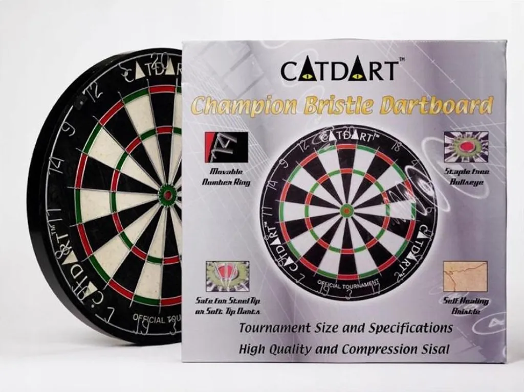 Cible de Fléchettes Catdart Champion Bristle Dart Shield en Fibres Sisal