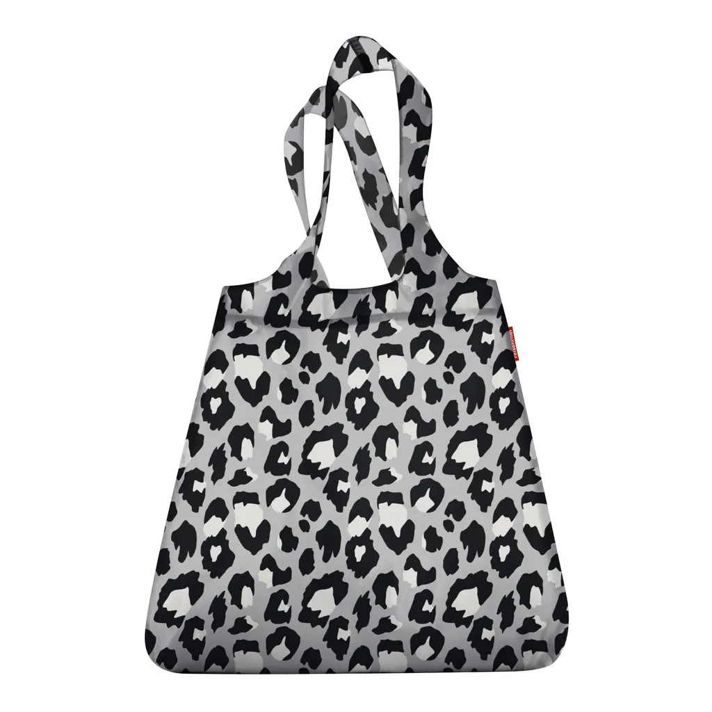 Mini Maxi Shopper Leo Nero Borsa pieghevole