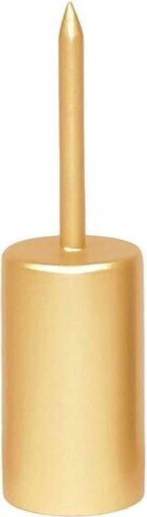 Kerzenstecker Metall für Stabkerzen 35mm Altgold 130 x Ø Produktbild 
