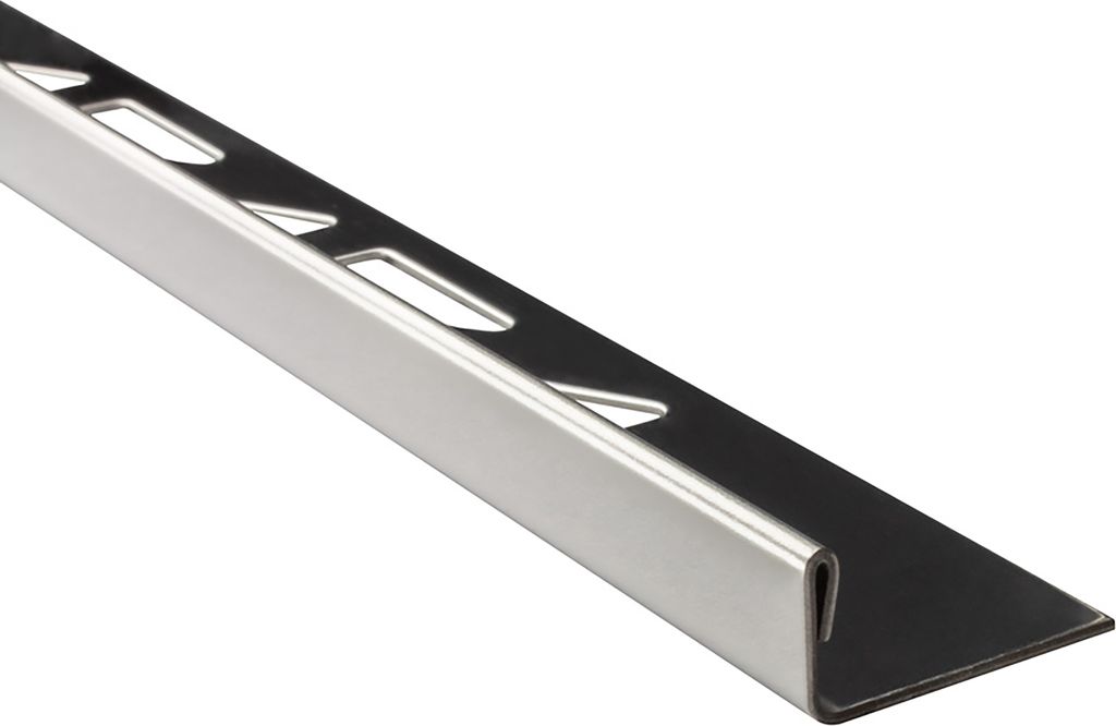 L-Profil Edelstahlschiene Profil Fliesenschiene Edelstahl V2A L250cm 9mm glänzend