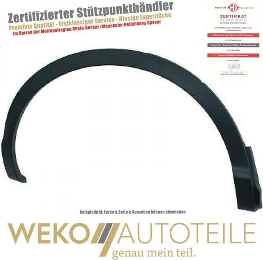 Verbreiterung Kotflügel hinten rechts DIEDERICHS 6046866 passend für NISSAN