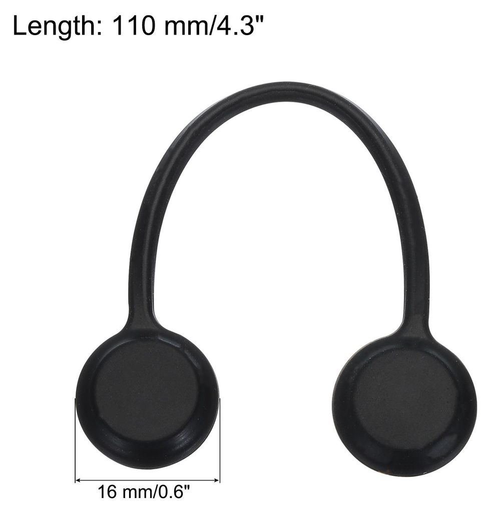Magnetische Kabelclips 4,3 Zoll x 0,6 Zoll Schwarze magnetische Kabelorganisatoren Kabelbinder wiederverwendbare Kabelbinder fš¹r Zuhause, Kš¹c...