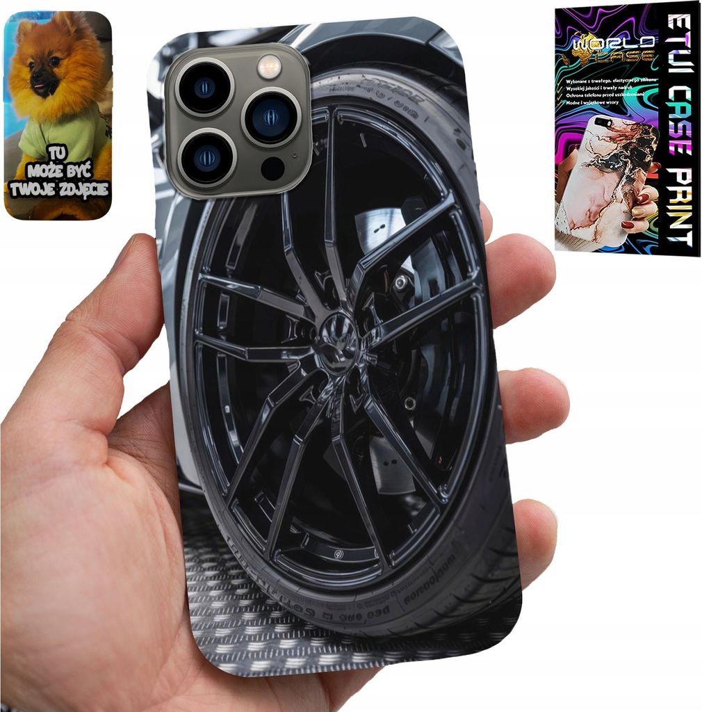 Fall Für Iphone 13 Pro - Felge Sportwagen Auto Fan + Glas