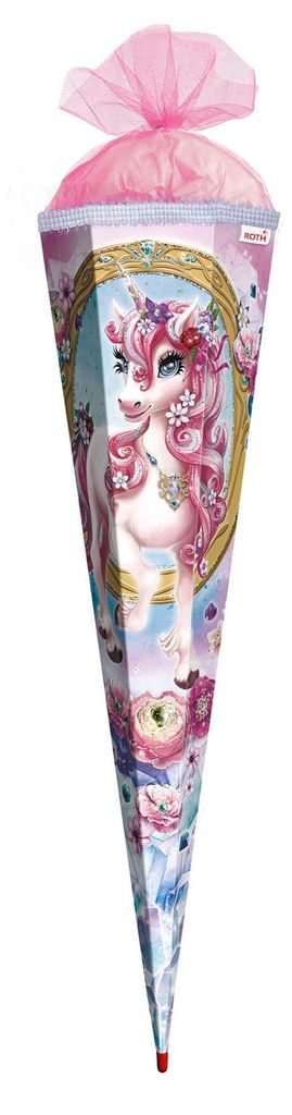 Roth Schultüte 85cm eckig Einhorn Beauty Glitter Produktbild 
